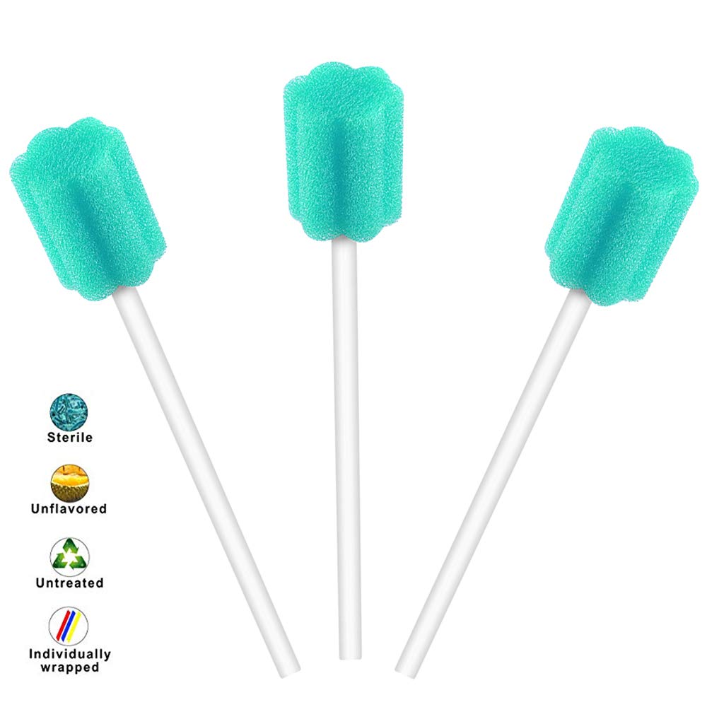 Individually wrapped Wellgler's Oral Care suction swabs