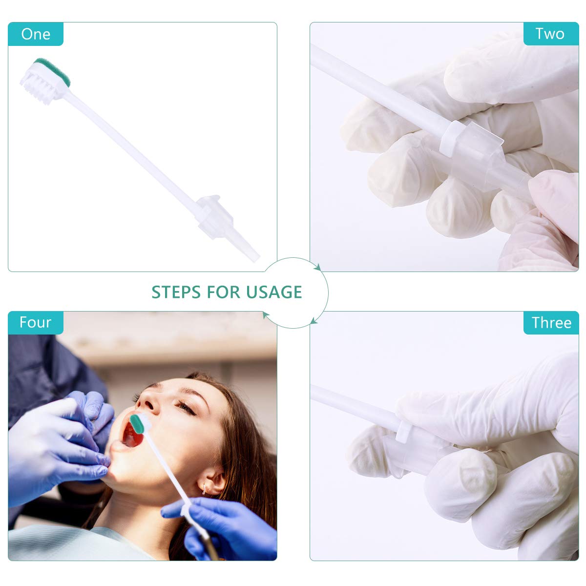 Direct connection to a standard straw for Wellgler suction toothbrush