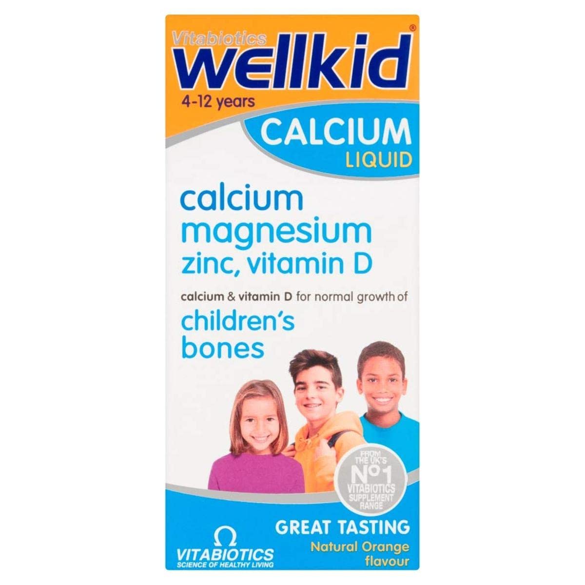 Wellkid Calcium Liquid 150ml bottle front view