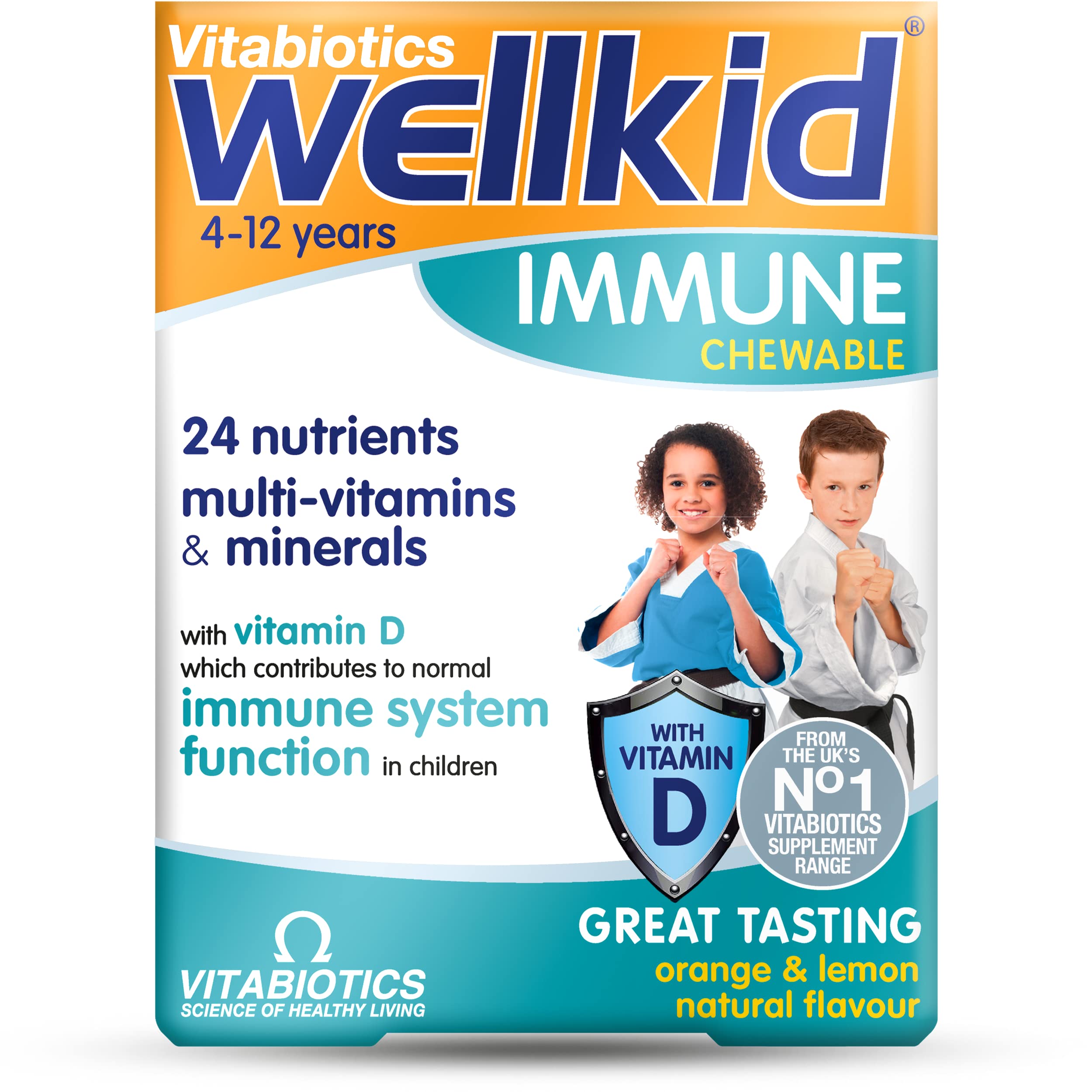 Vitabiotics Wellkid Immune Chewable 30 Tablets - kids' immune support