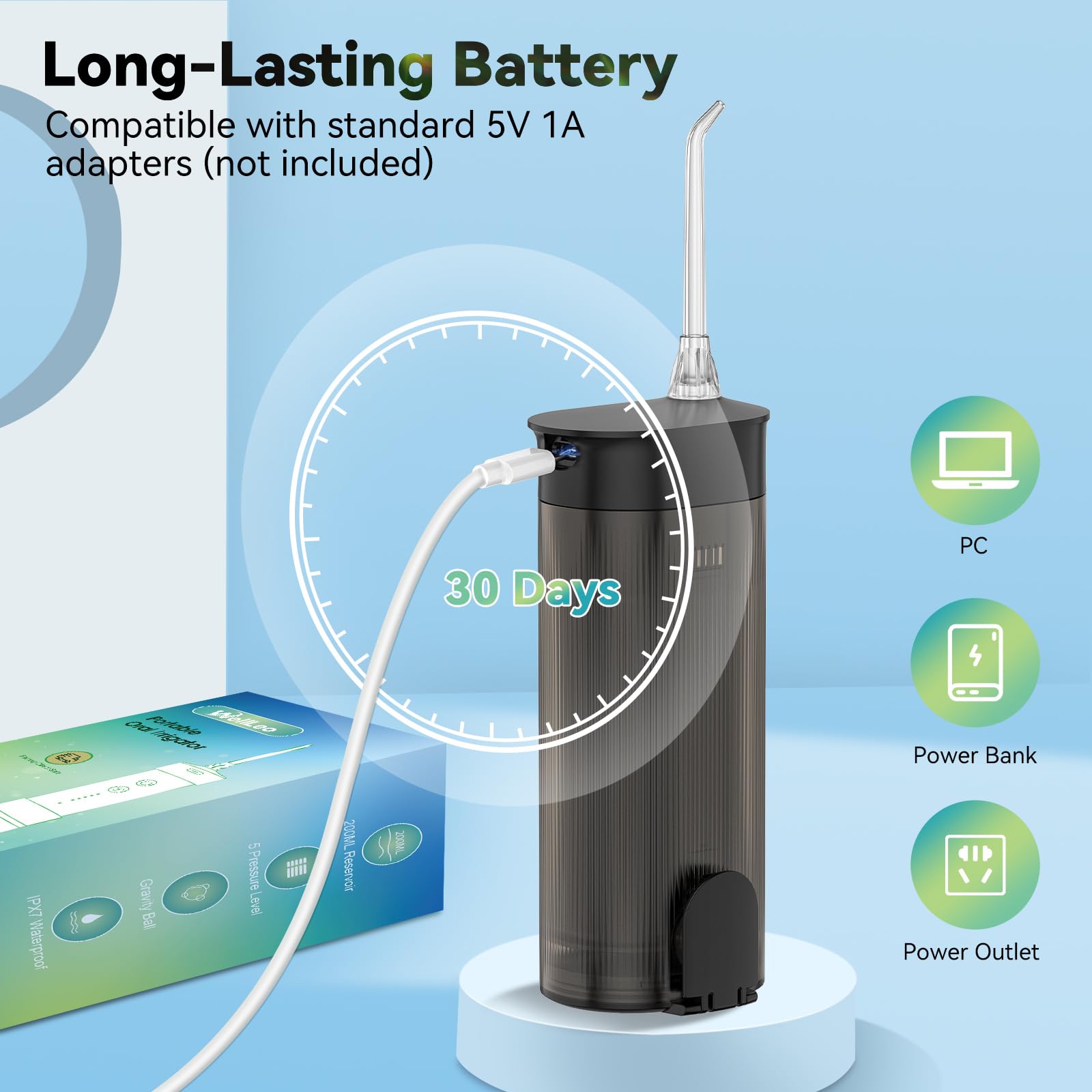 Five cleaning modes and smart timer interface