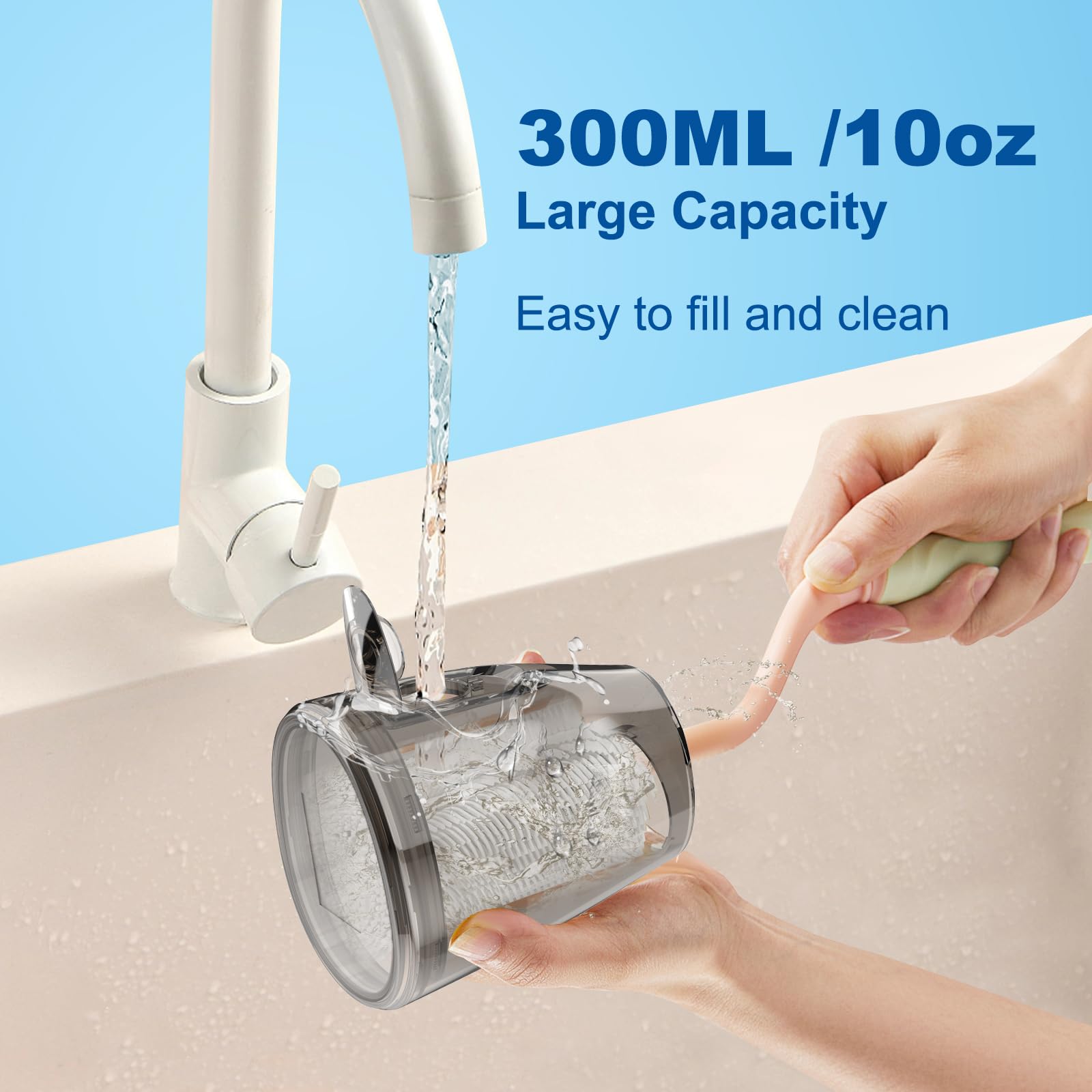 Five jet tips included with WellLeo Water Flosser
