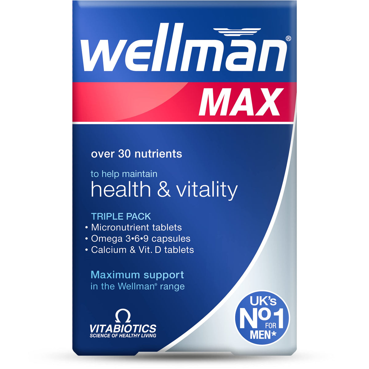 Wellman Max Capsules Pack of 84 front view