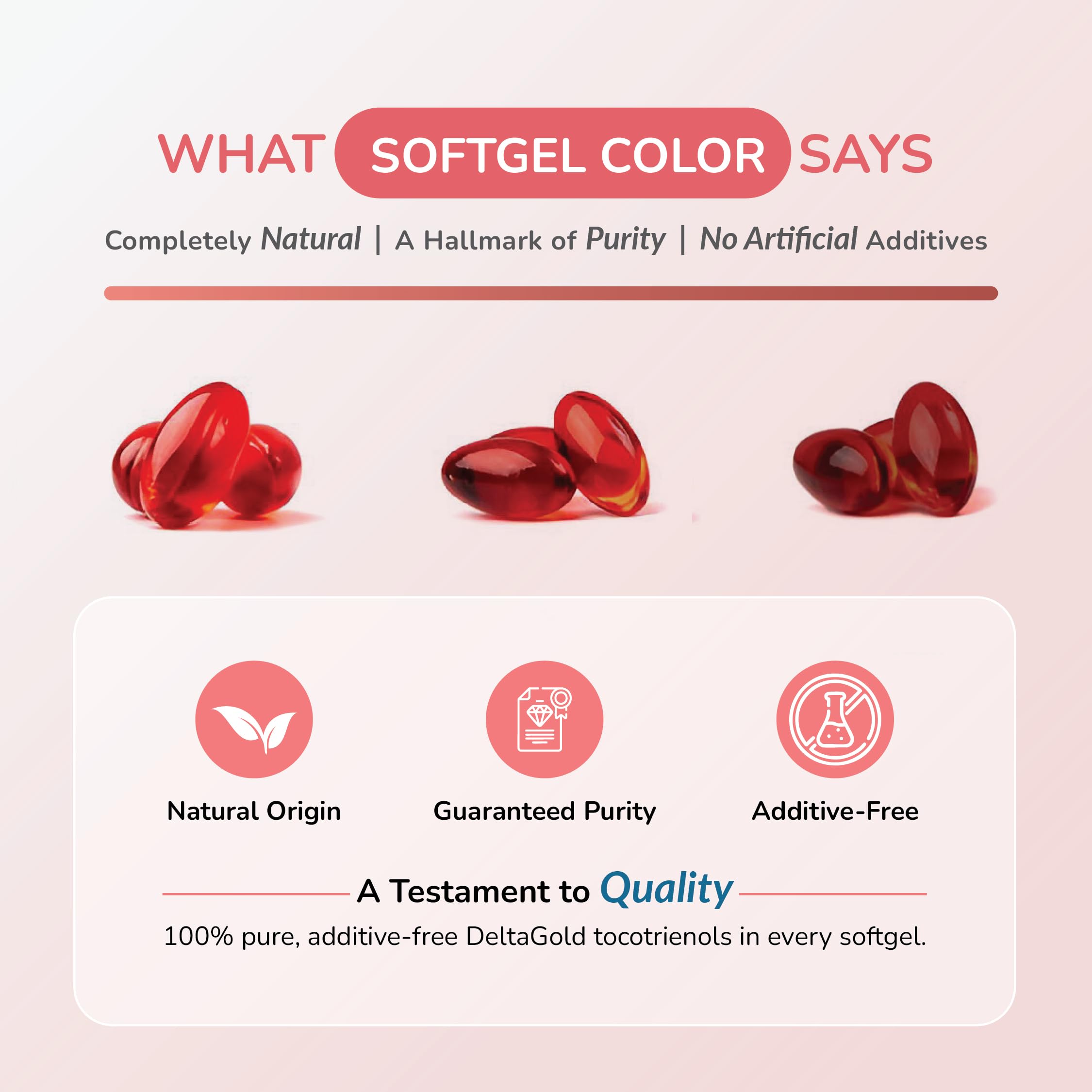 60 softgels per bottle with allergen-free notes