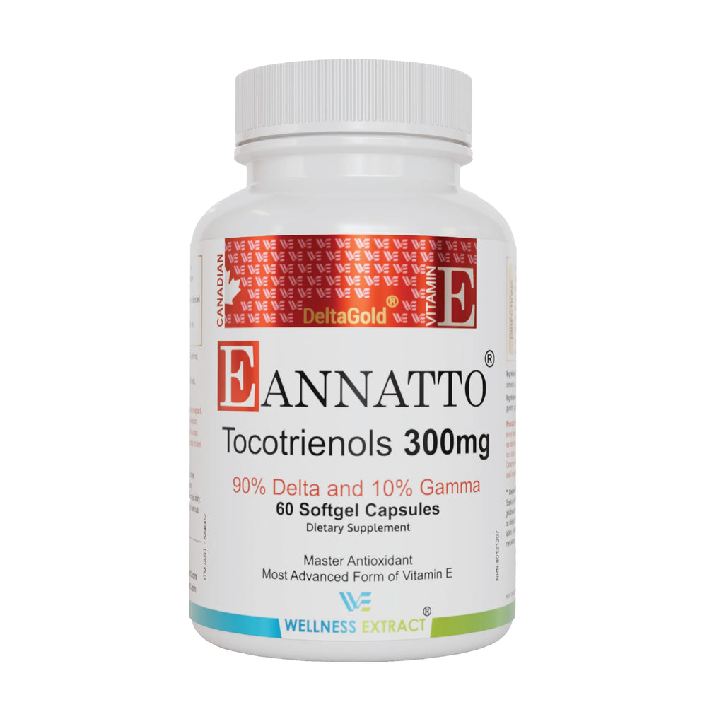 Wellness Extract Annatto Tocotrienols bottle with 60 softgels
