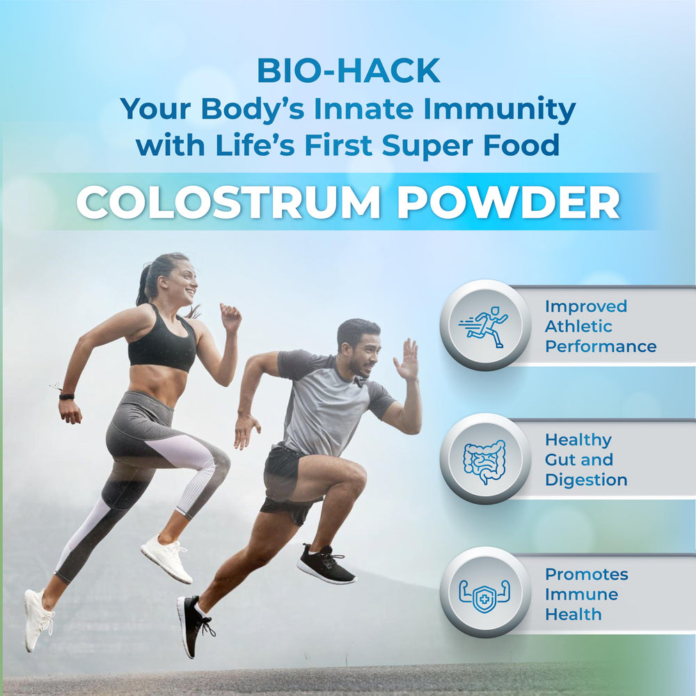 Product packaging and nutrition information for Wellness Extract Colostrum powder