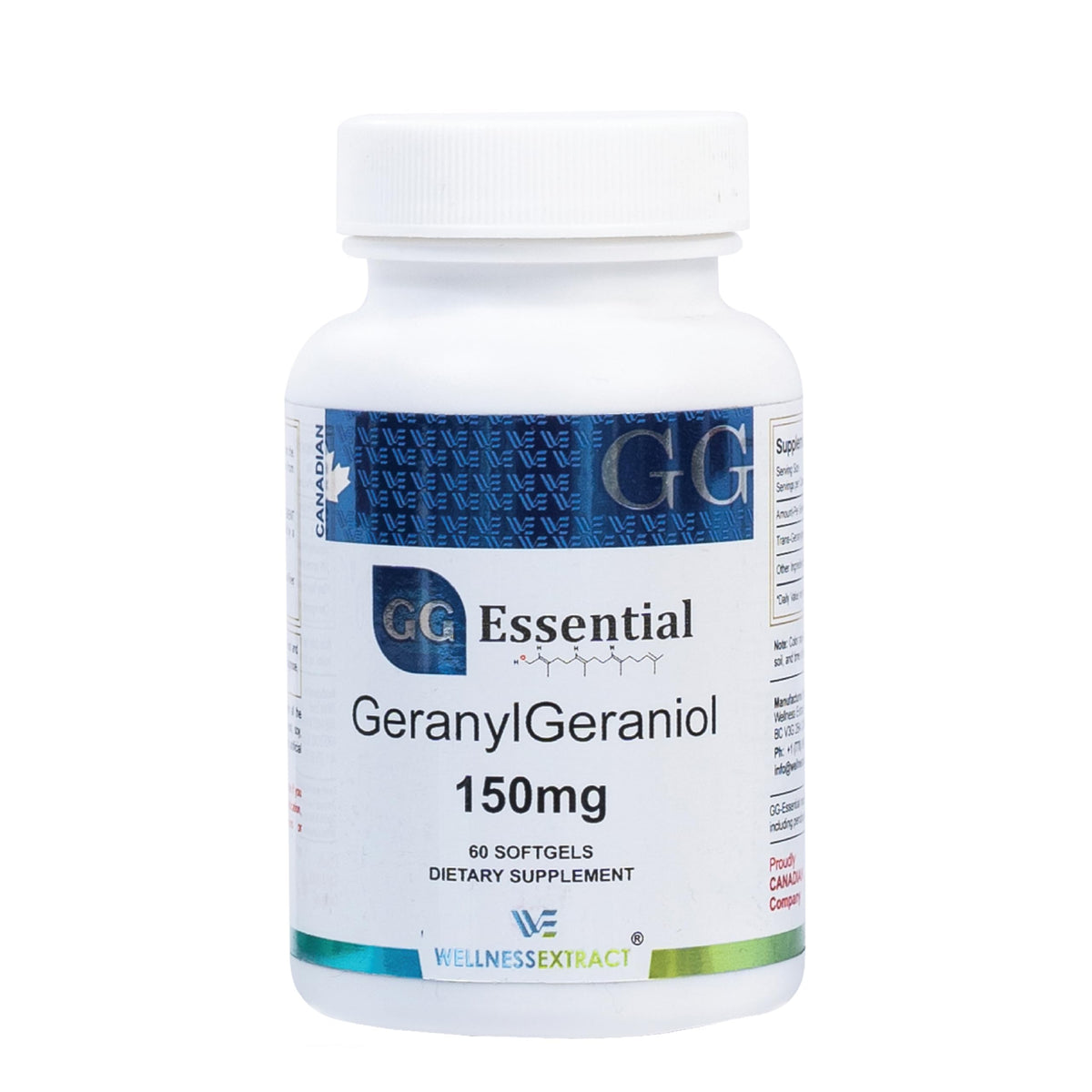 WELLNESS EXTRACT GG bottle with 60 annatto-derived softgel capsules
