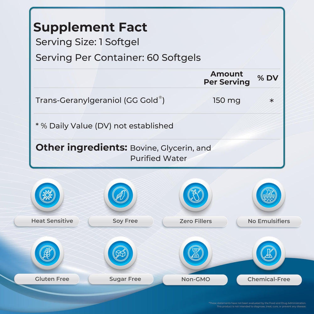 Close-up of smooth 150 mg GG softgel capsules