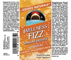 Wellness Fizz Tangerine bottle on a kitchen counter