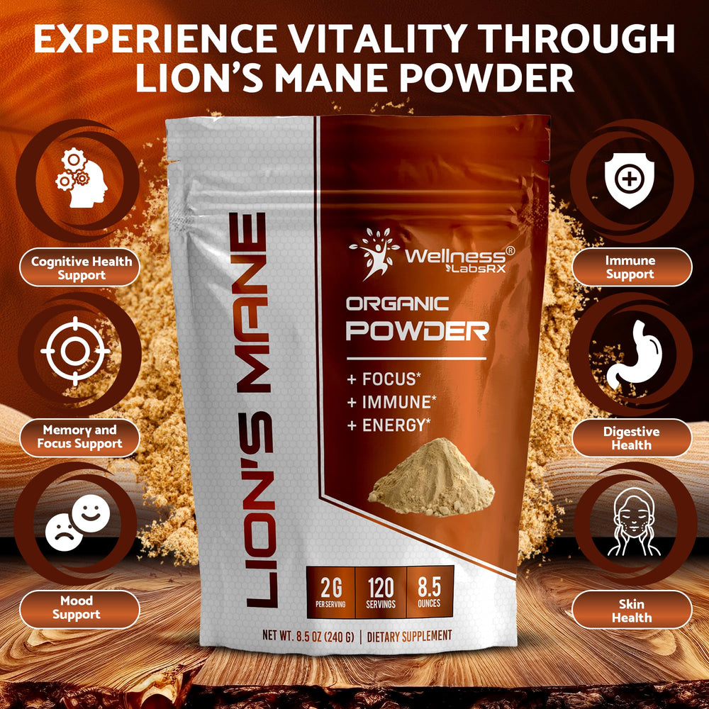 Supplement facts panel showing 2000mg per serving