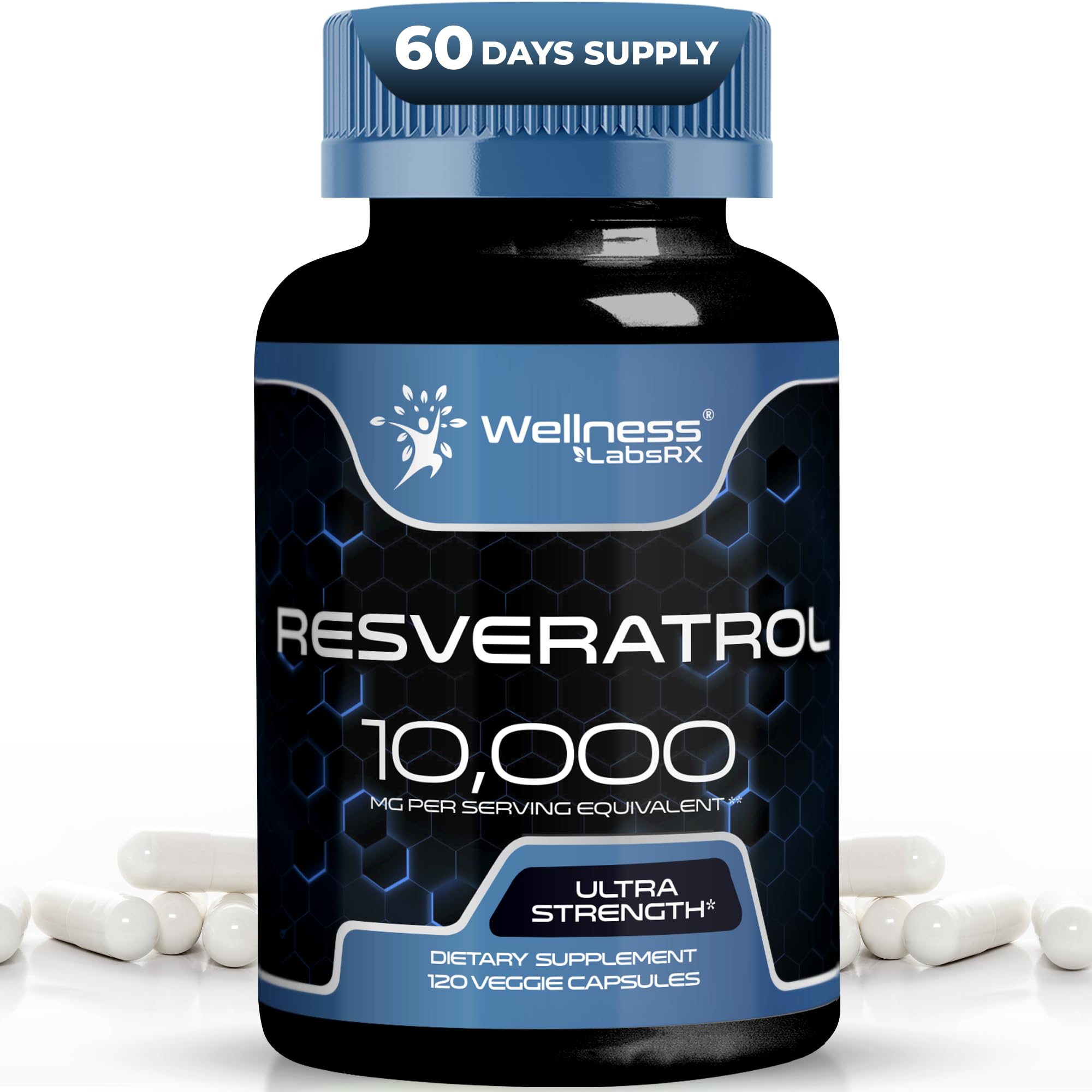 Wellness LabsRx Resveratrol bottle front view