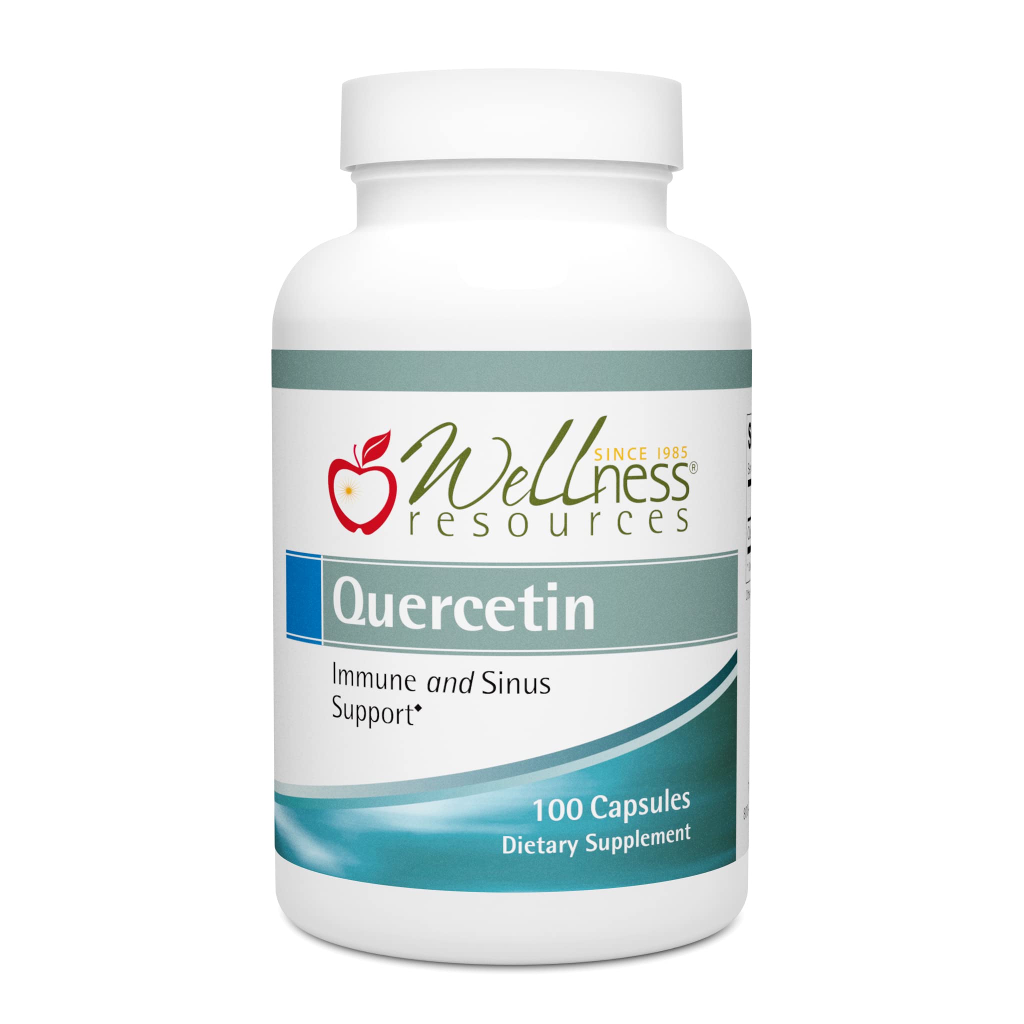 Bottle of Wellness Resources Quercetin 1000mg vegan, non-GMO