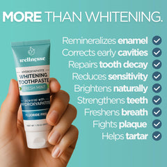 Close-up of toothpaste paste texture