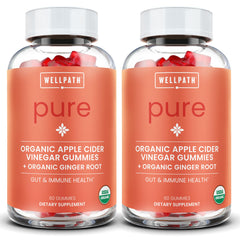 WellPath front packaging showing organic ACV gummies and certifications for trust