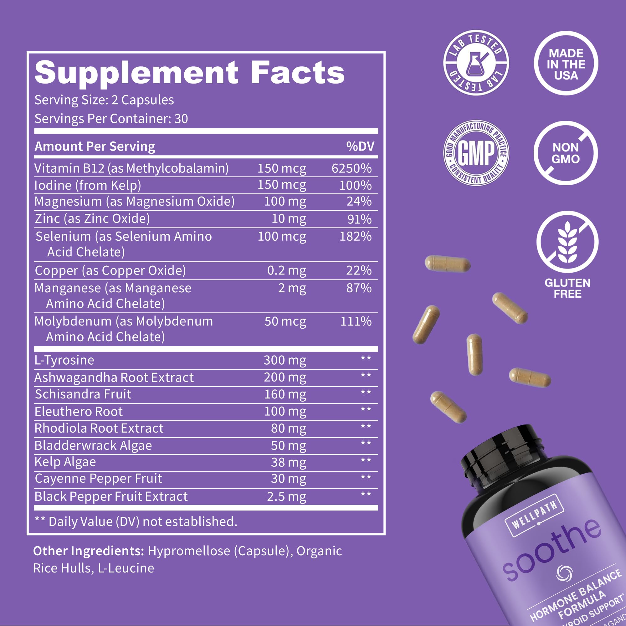 Herbal stress support formula with adaptogens