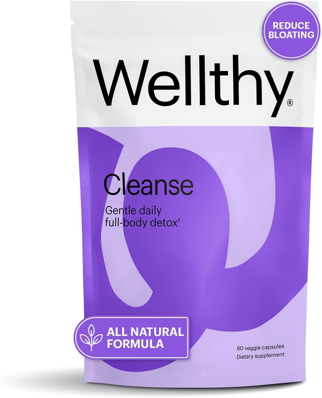 Wellthy Full Body Detox bottle on white background