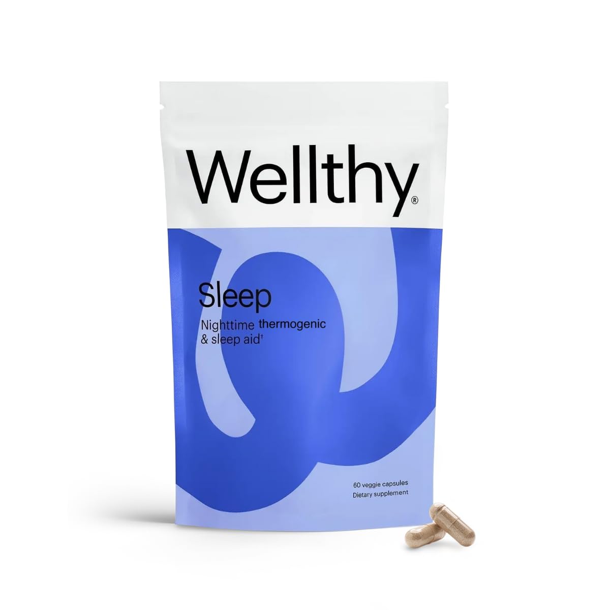 Wellthy Night Time Thermogenic bottle and label