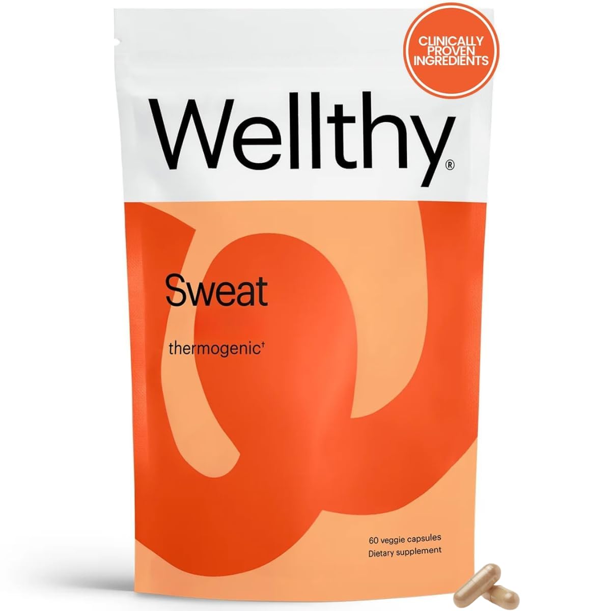 Wellthy Sweat Thermogenic bottle – front view