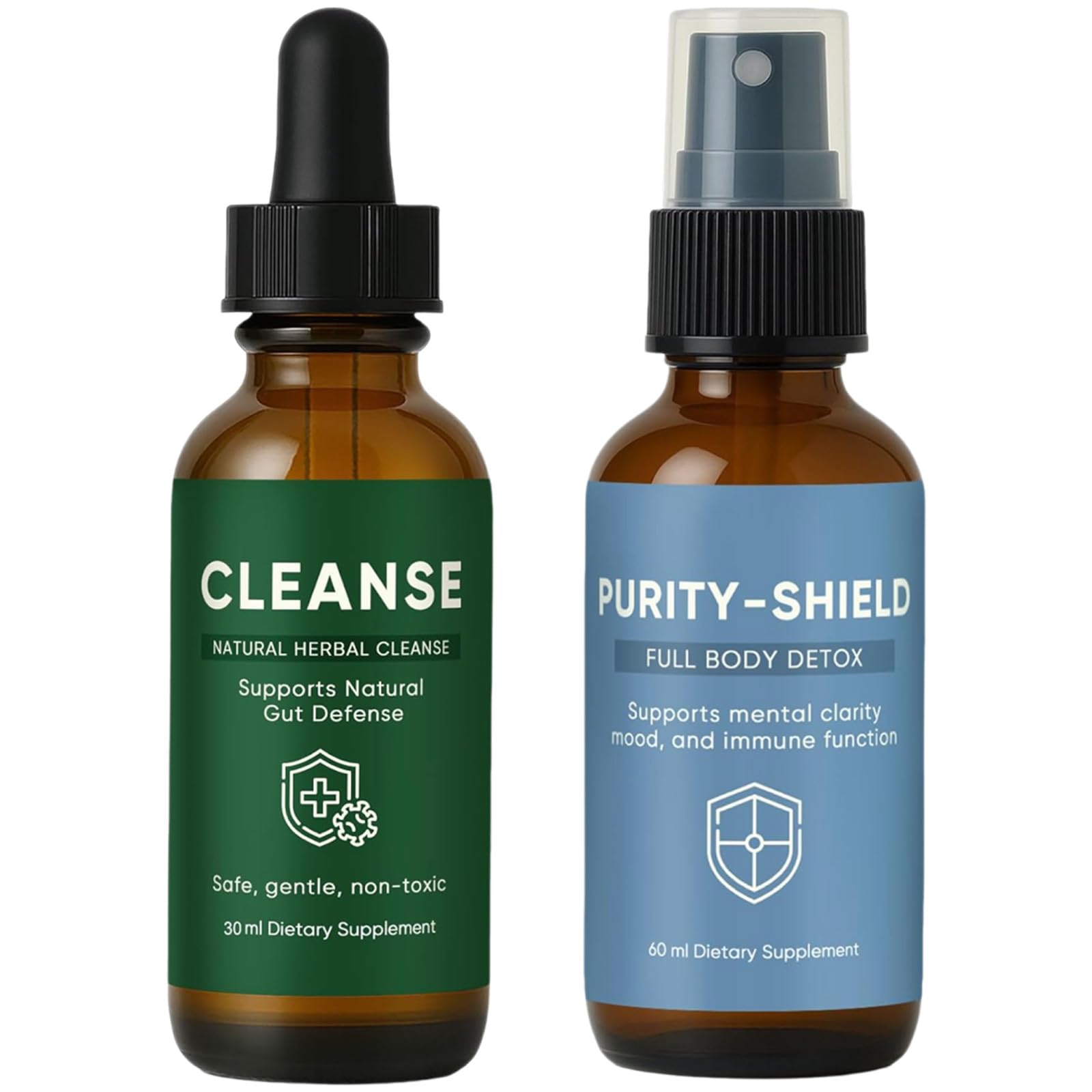 Wellvia Gut Cleanse dual-bottle packaging