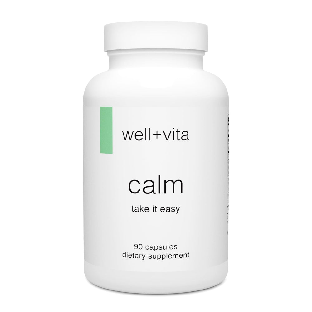 Well+vita Calm bottle front view
