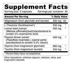 Suntheanine L-theanine with passion flower and lemon balm components