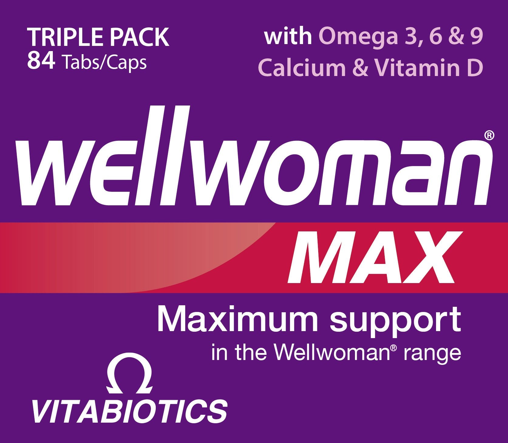 Wellwoman Max zinc and iron tablets for immune and cognitive support (28-count)