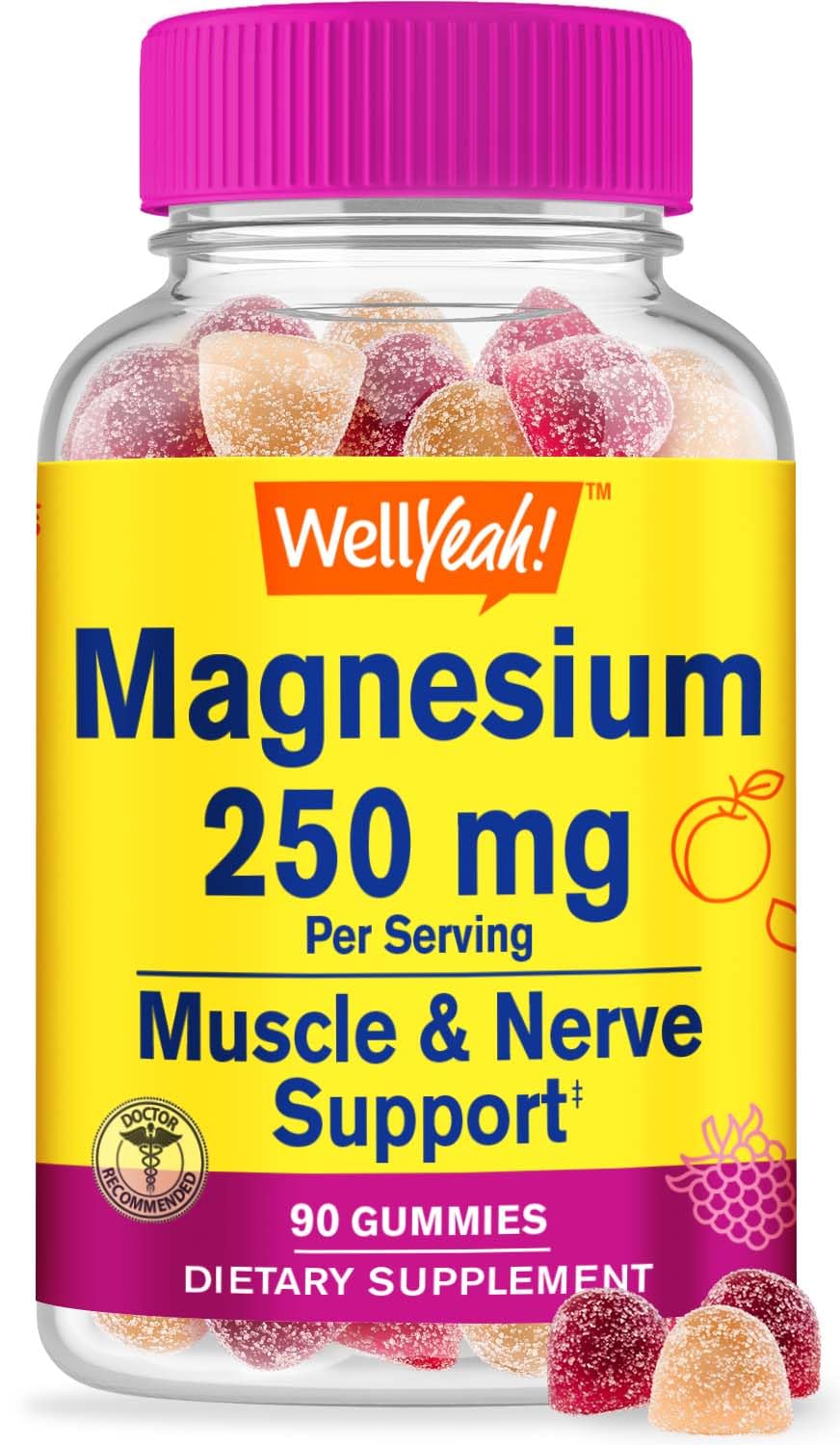 WellYeah Magnesium Citrate Gummies bottle label
