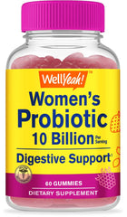 Front view of WellYeah Probiotics for Women Gummies bottle