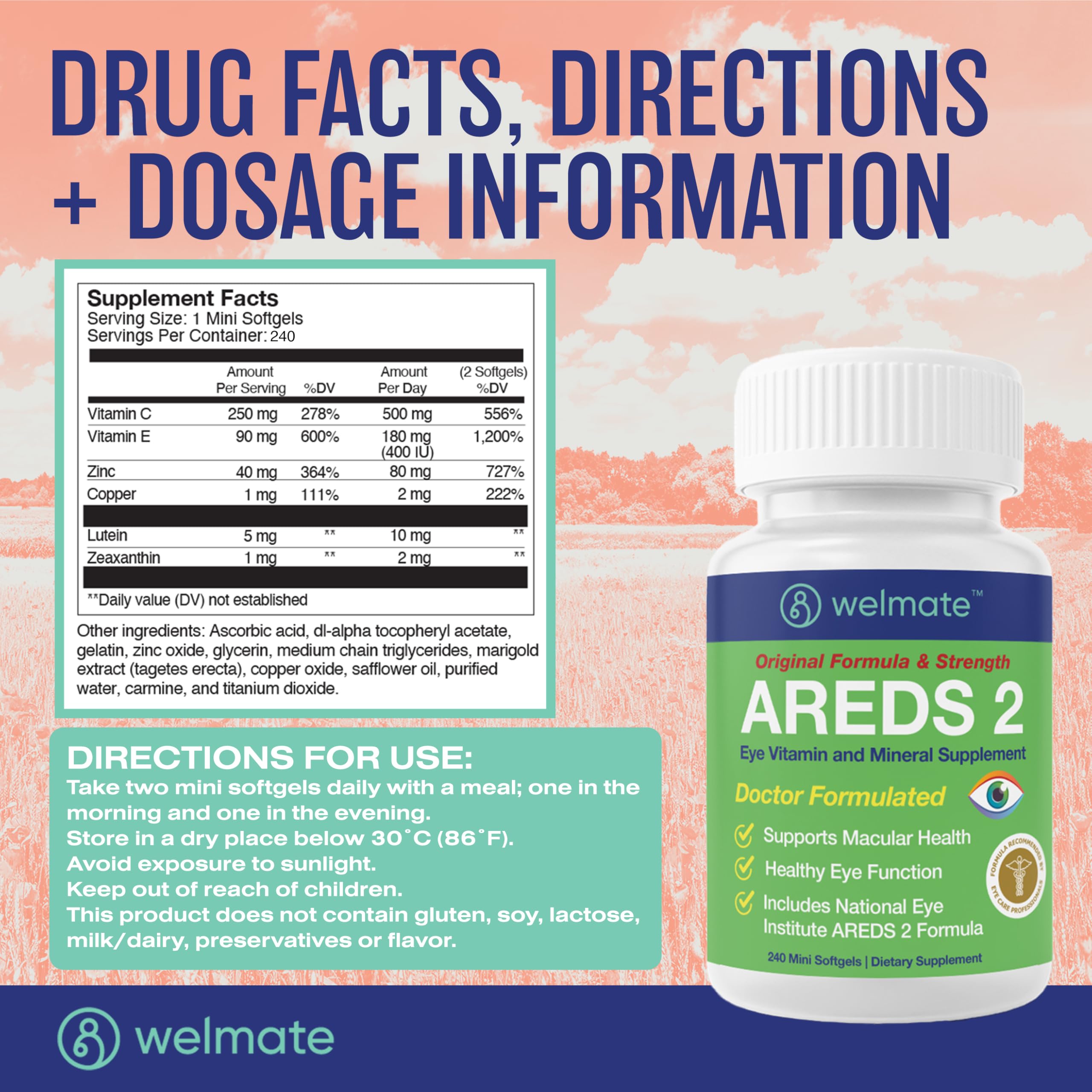 Gluten-free and dairy-free packaging label