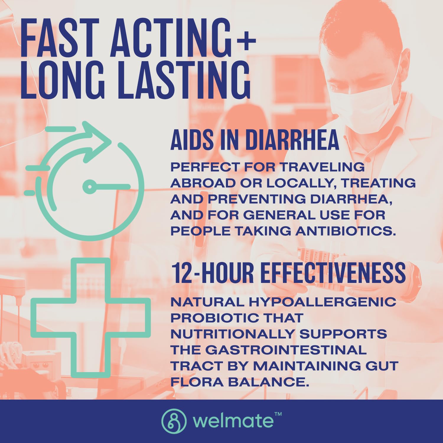 Supplement facts panel highlighting 10B CFU