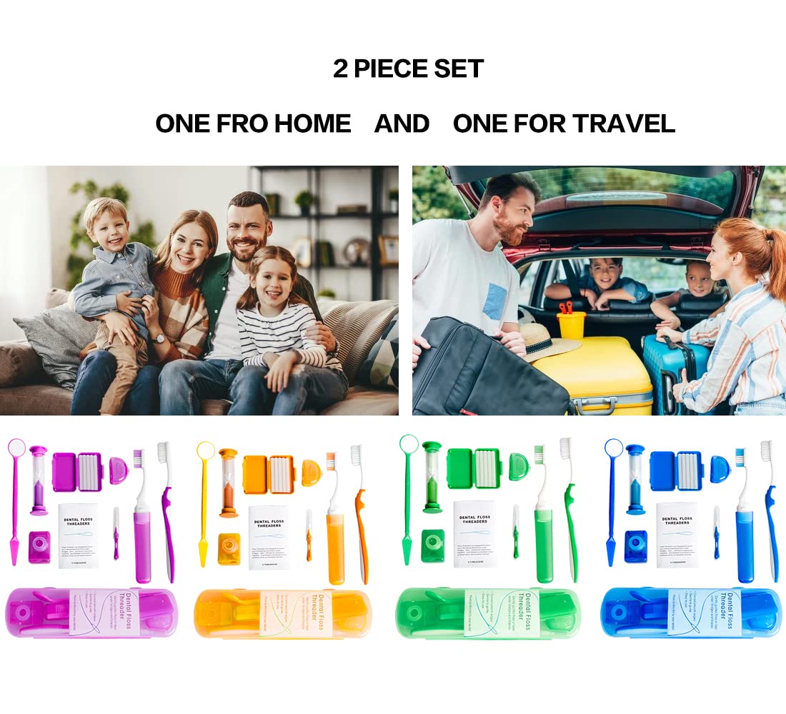 Interdental brushes for cleaning around brackets