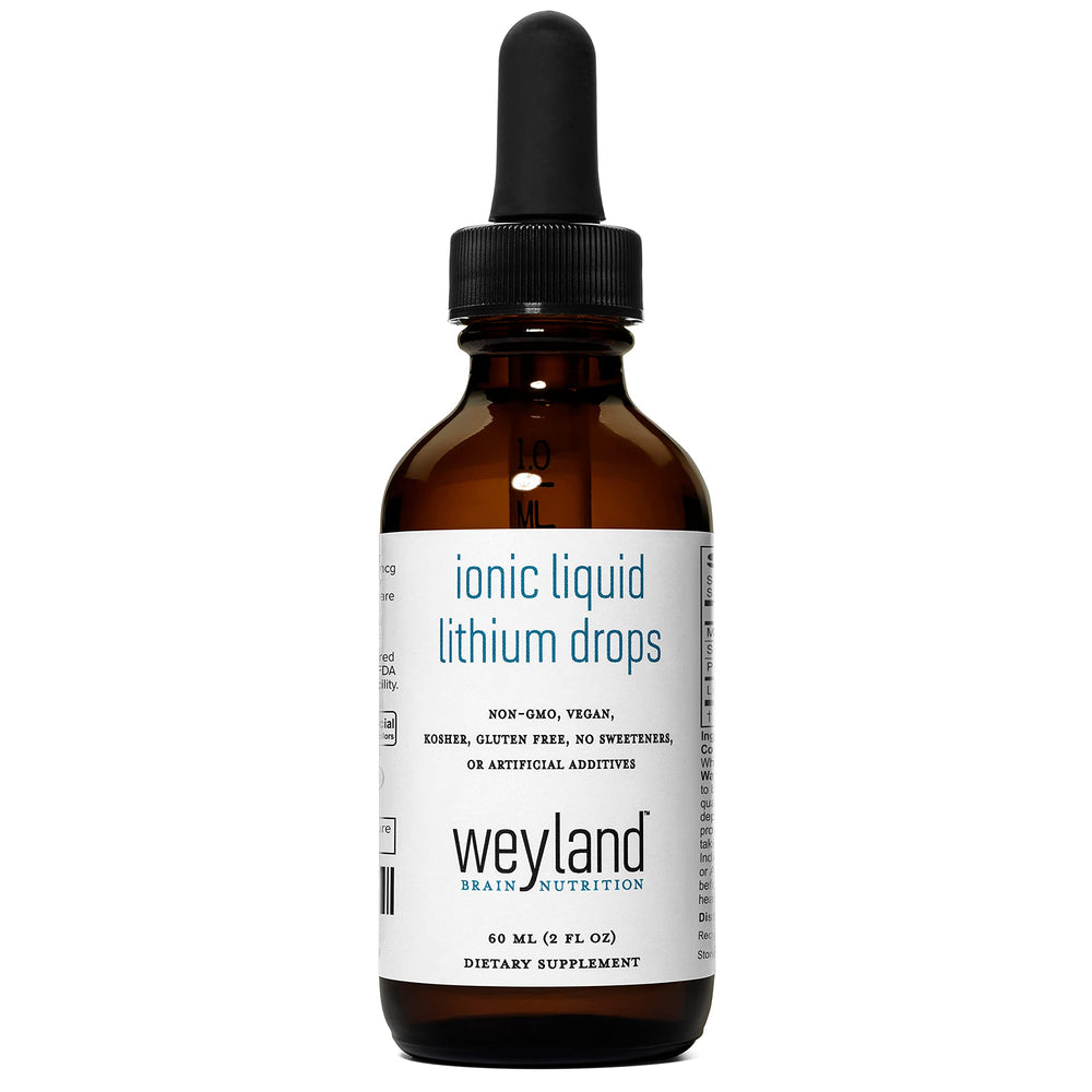 Weyland Brain Nutrition Ionic Liquid Lithium Drops bottle, 60 mL