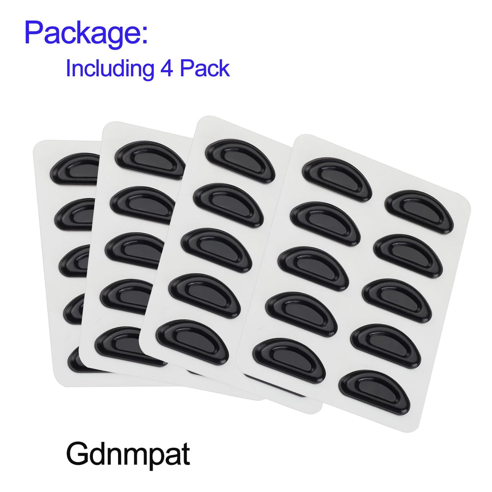 Includes 20 pairs of clear silicone nose pads
