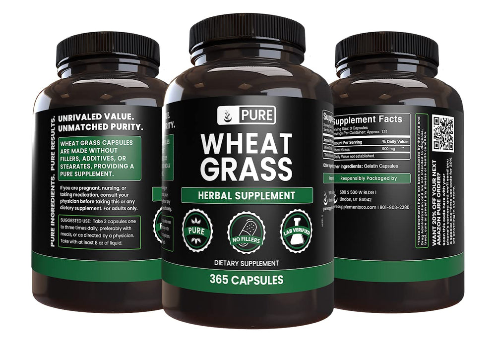 Label showing no magnesium or rice fillers