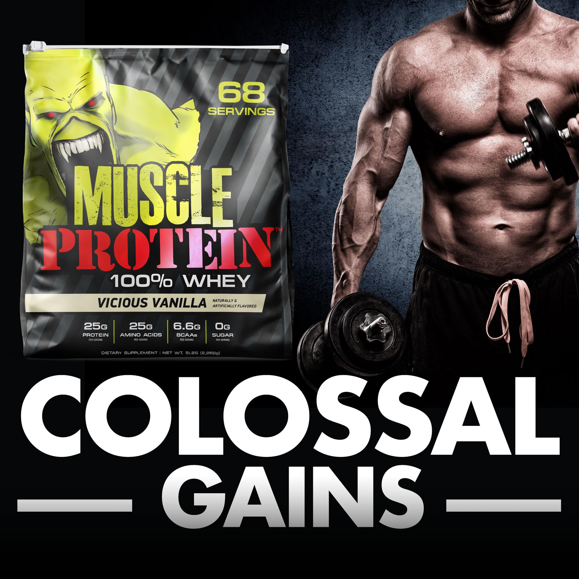 Packaging and flavor lineup for Colossal Labs Whey Protein Travel Packs