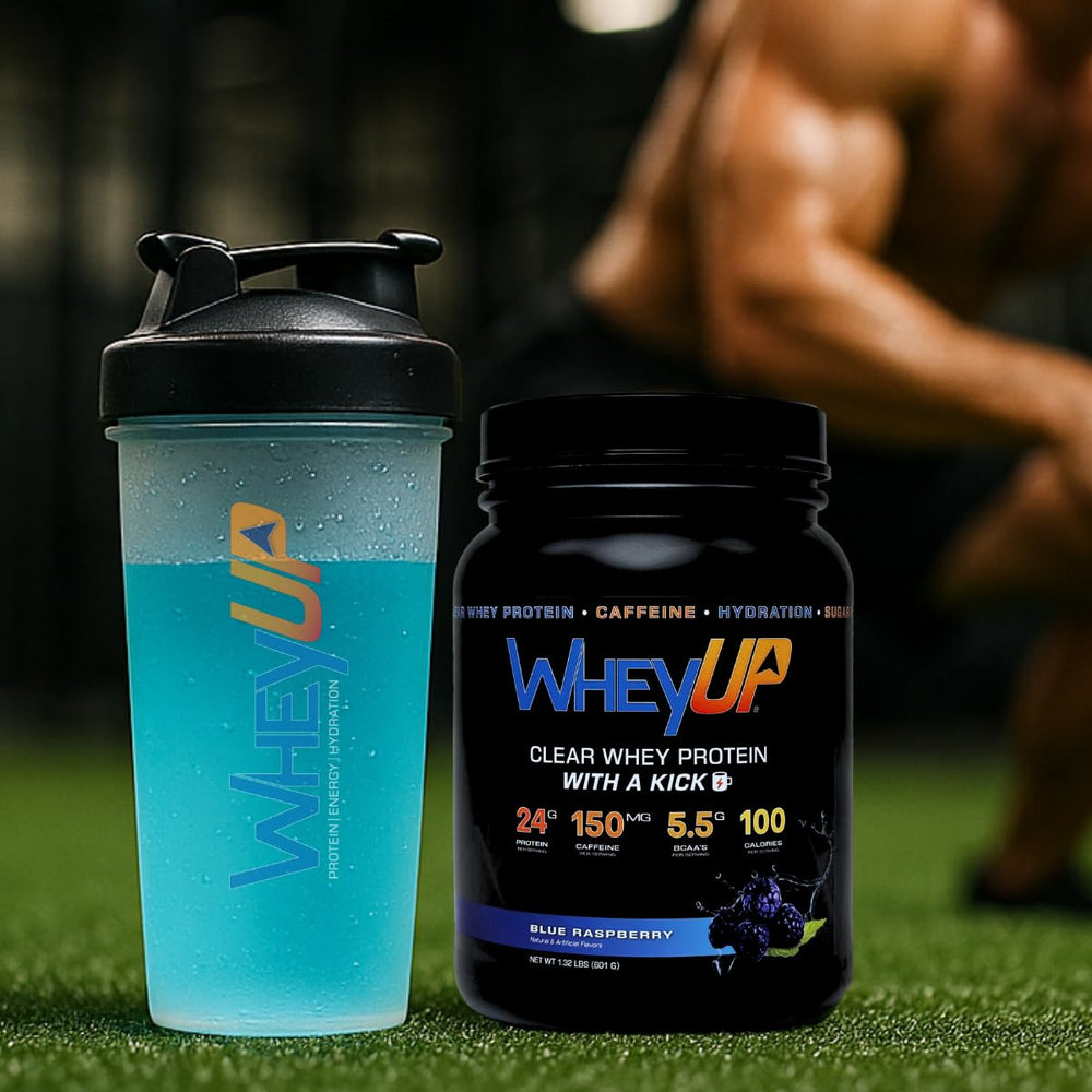 WheyUP Clear Whey Isolate sugar-free packaging communicates keto-friendly macros