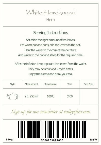 White horehound leaves for tea