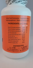 Close-up of White Tiger Quercenol 168 tablets bottle