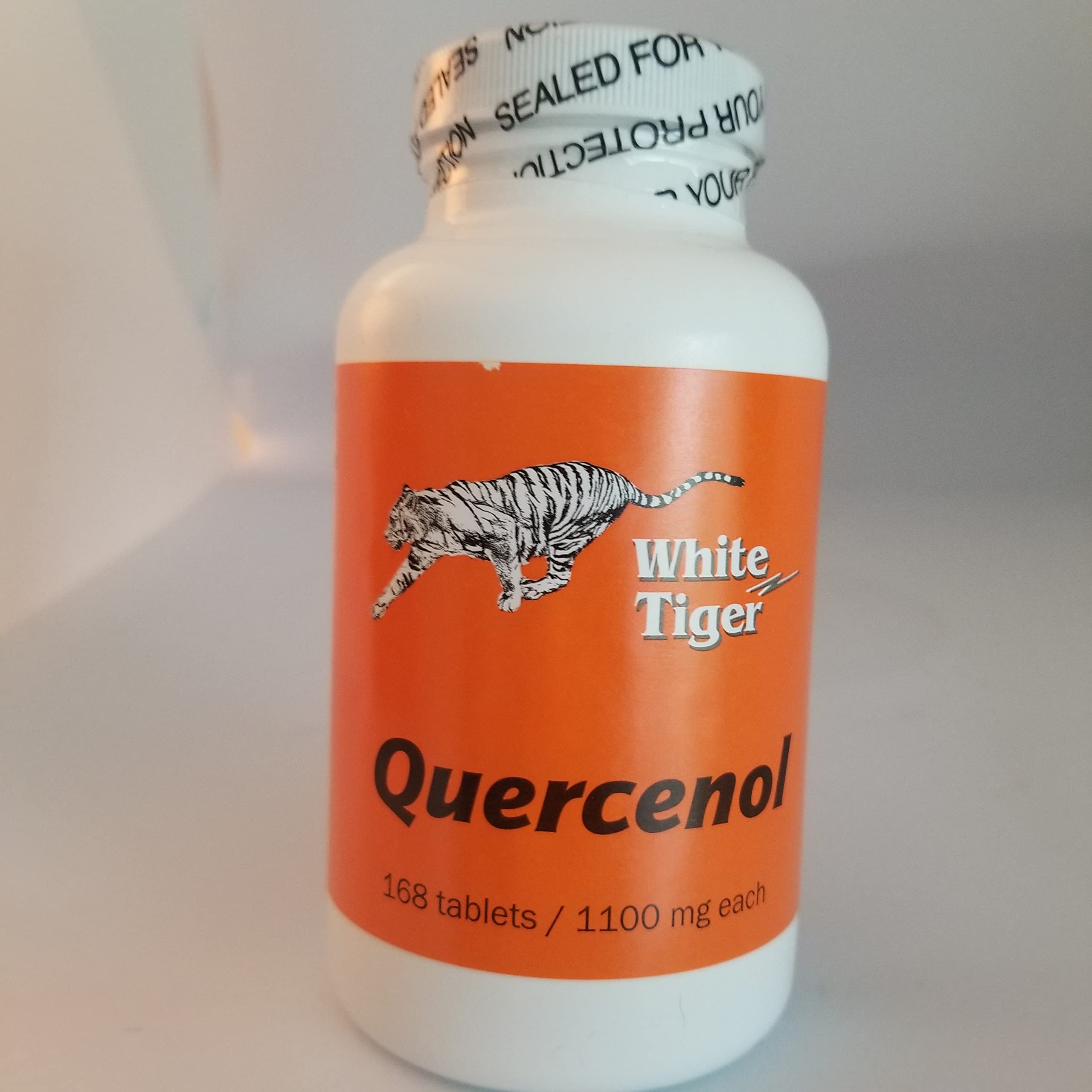 White Tiger Quercenol 168 tablets packaging on white background