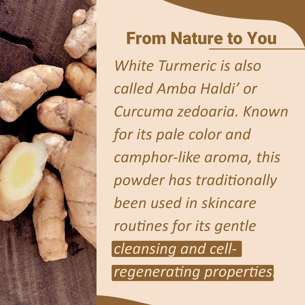 Packaging of White Turmeric Powder by mi nature 227g