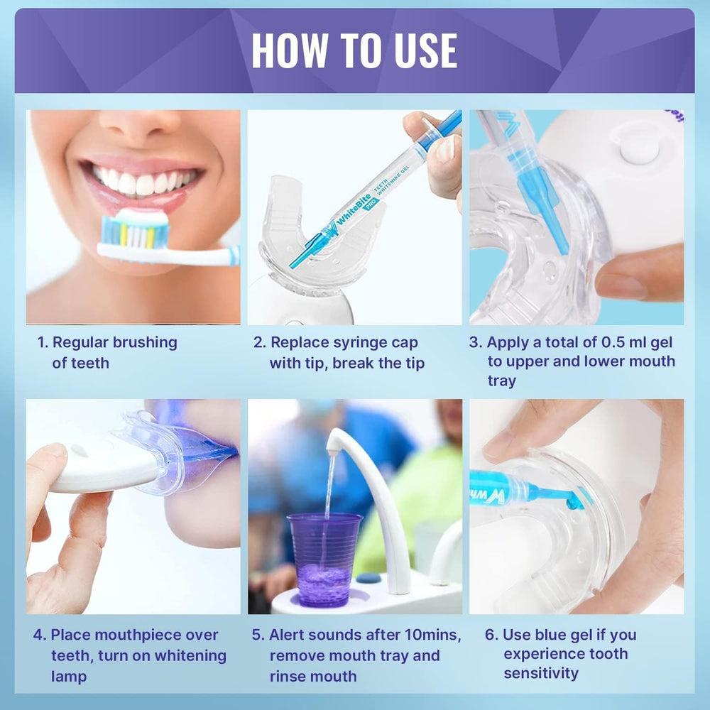 Built-in 16-minute timer on LED whitening device