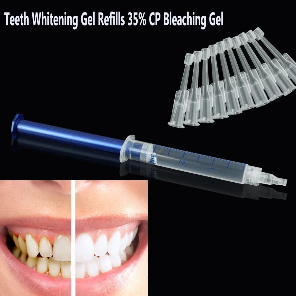 Whitening gel syringe ready for application