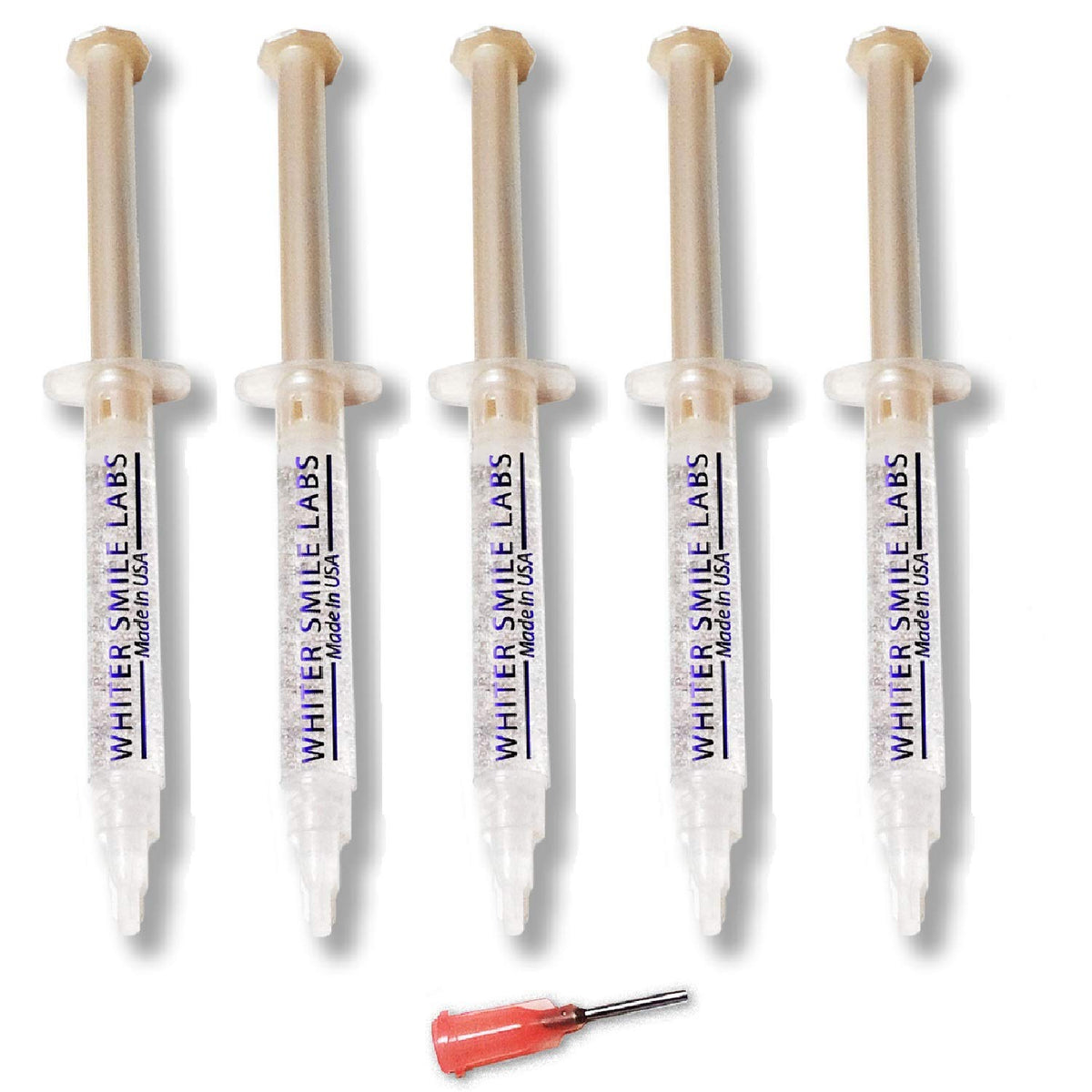Whiter Smile Labs 38% Teeth Whitening Gel syringe – 5 large syringes
