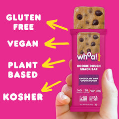 Whoa Dough sprinkle sugar bar with colorful toppings, ideal for lunch boxes.
