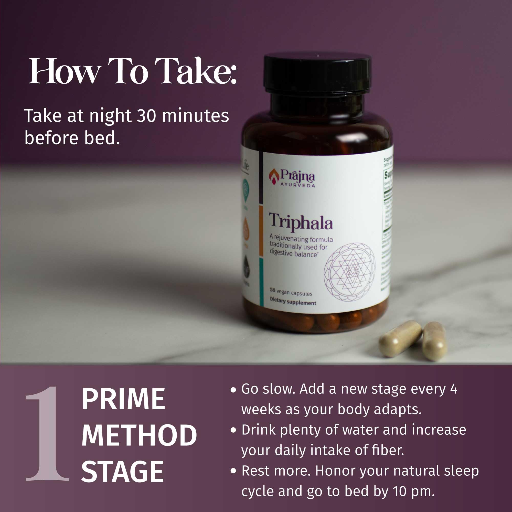 Powder and whole berry components of Triphala