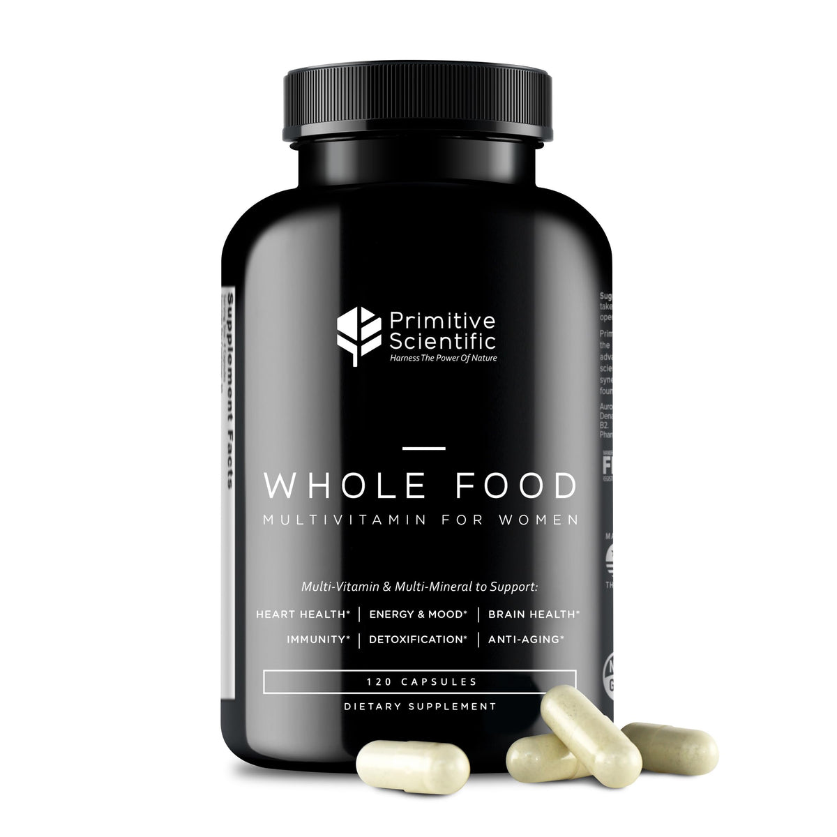 Bottle of Whole Food Multivitamin for Women with 120 capsules