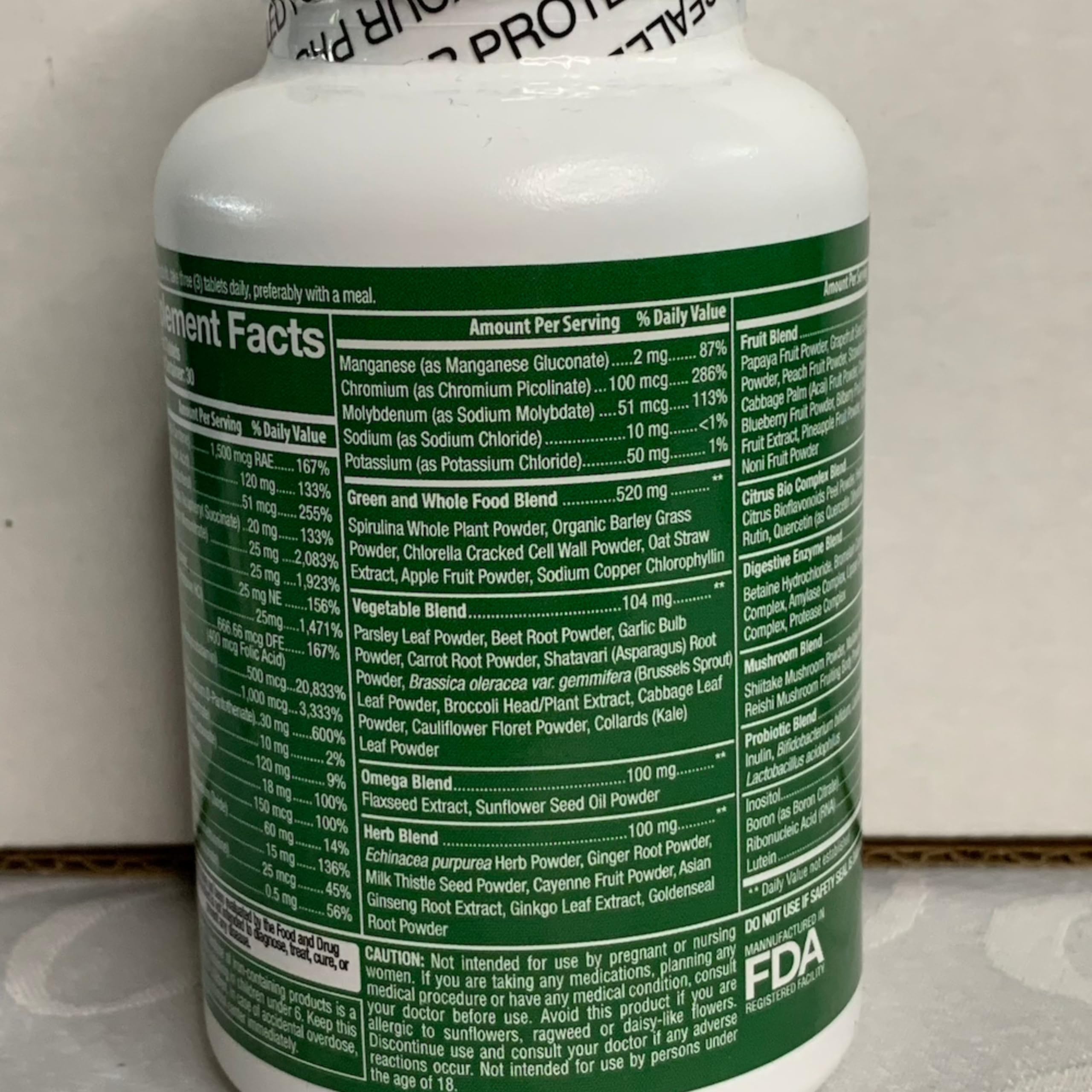 Usage for men and women – daily intake