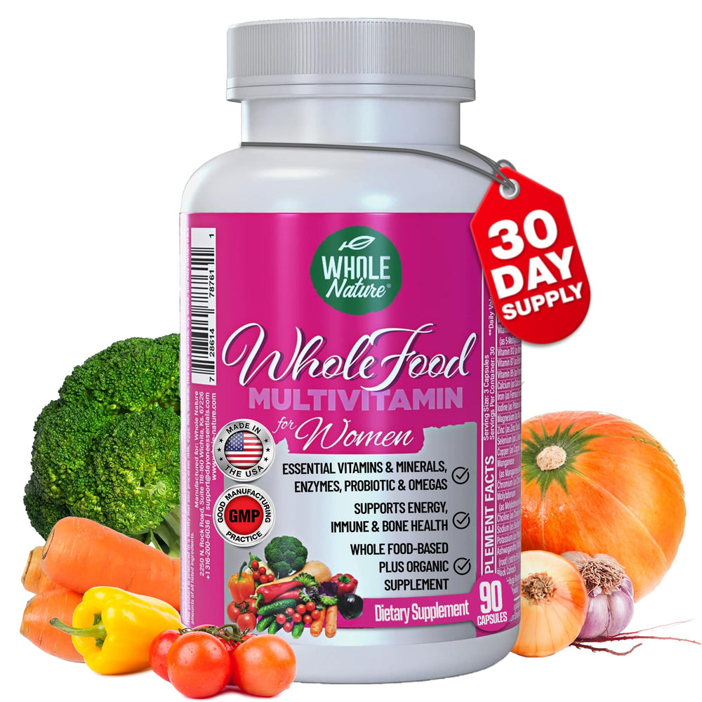 Bottle of Whole Nature Women's Whole Food Multivitamin