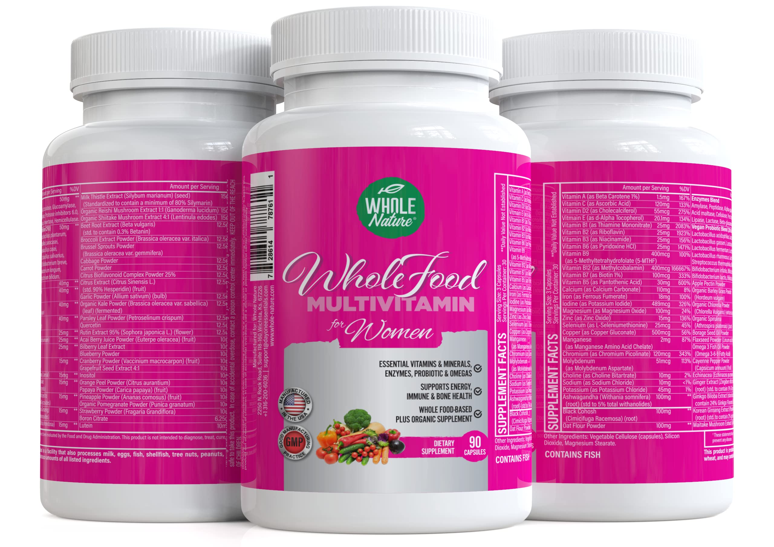 GMP and Made in USA indicators on packaging