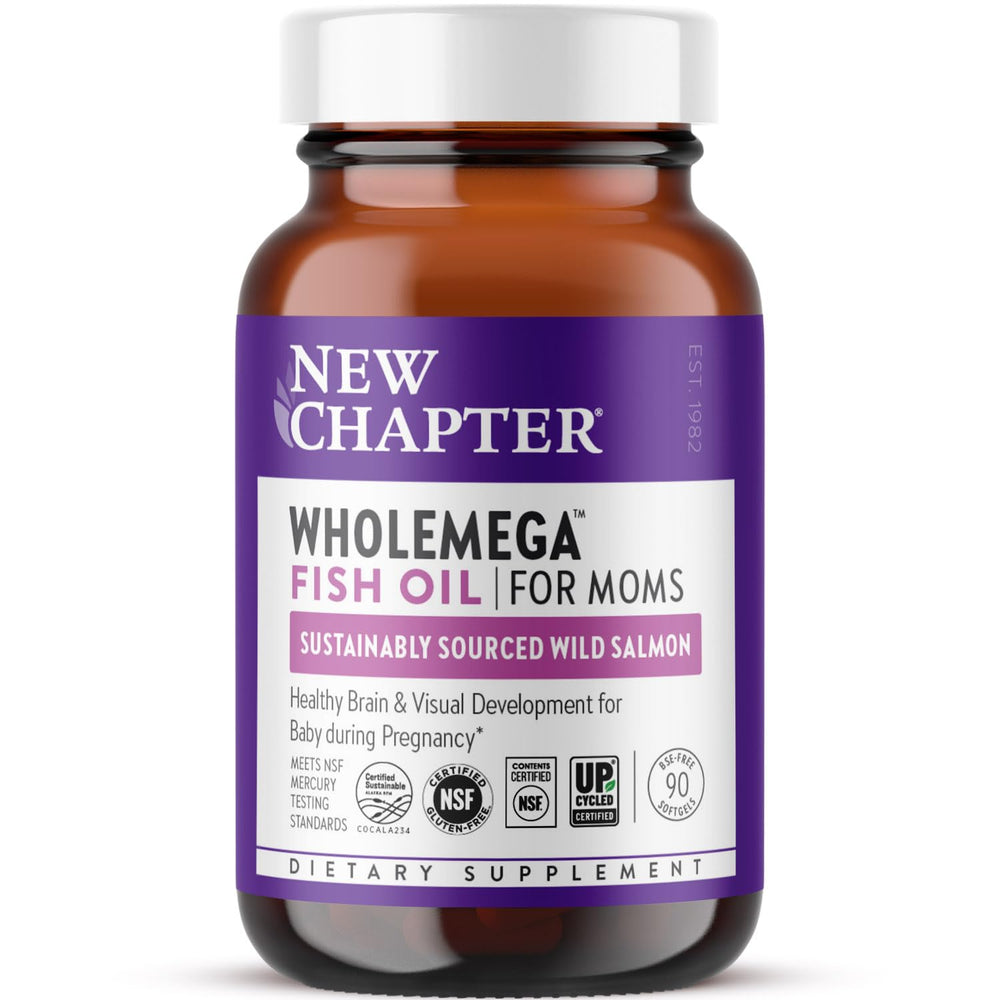 New Chapter Wholemega for Moms fish oil bottle